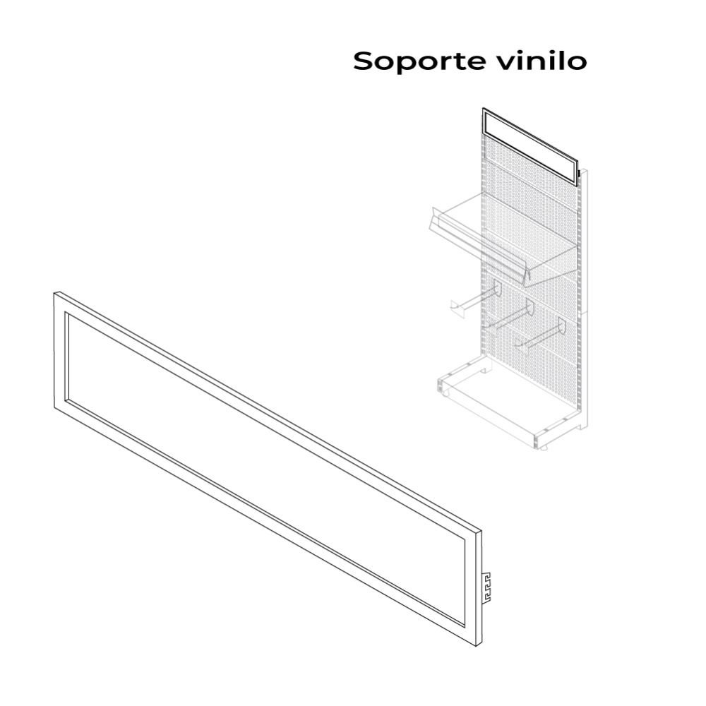 SUPORTE PARA VINILO BLANCO MODELO 00030