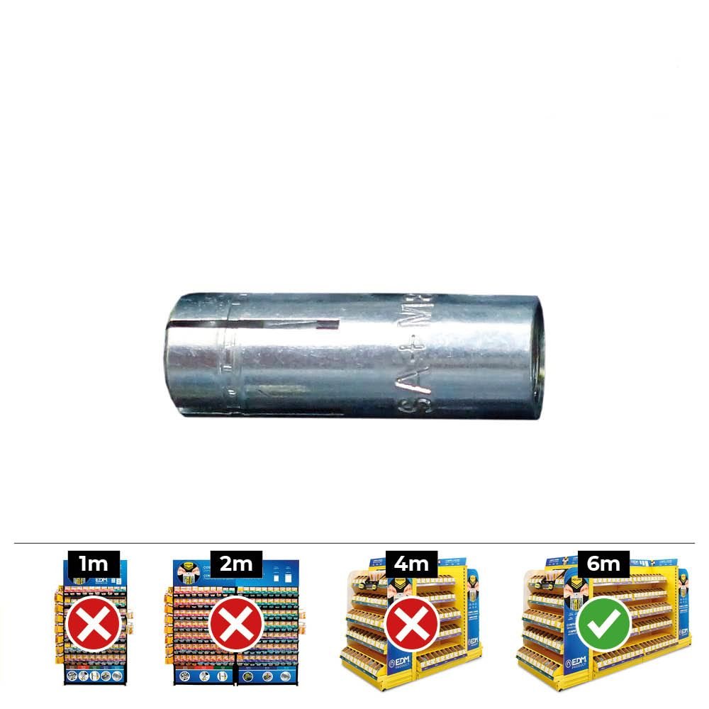 CAIXA 50 unid. FIXAÇÃO FÊMEA SAP HOMOLOGAÇÃO CE (M10x40) Ø12x40mm CELO