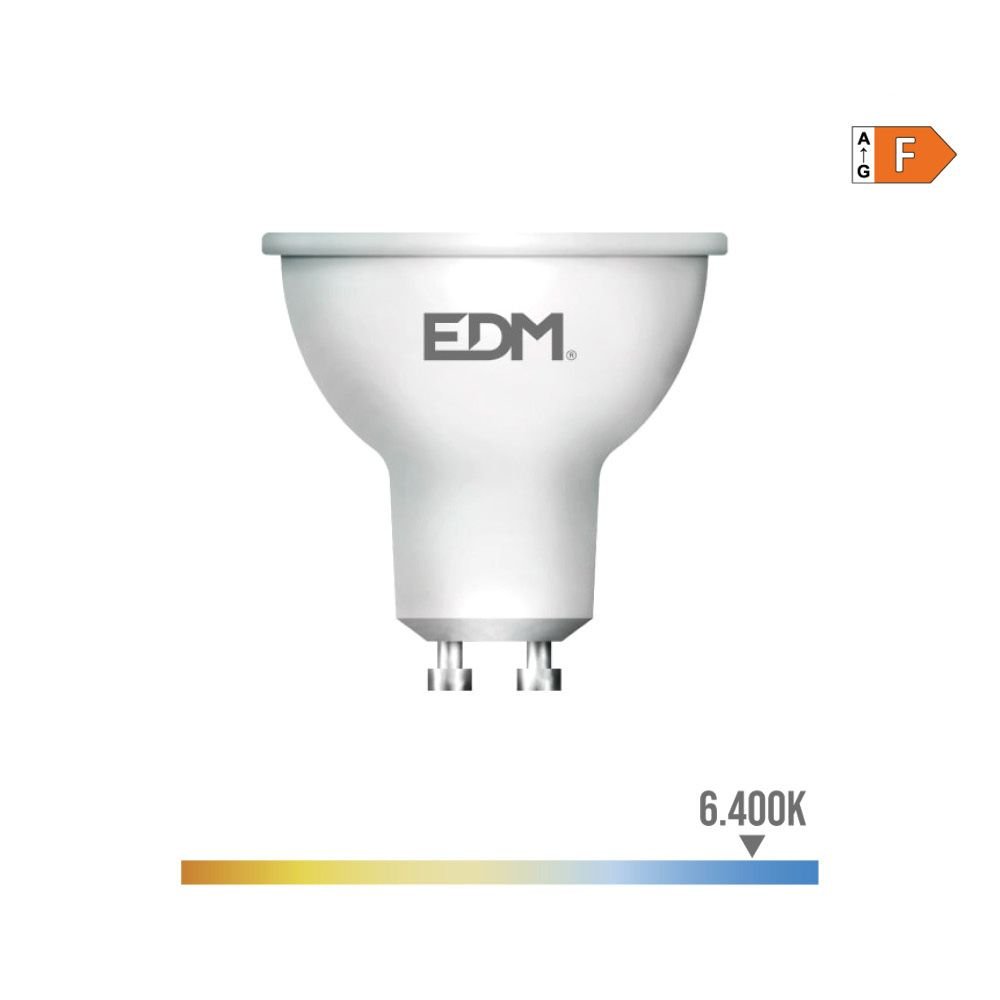 LÂMPADA DICROICA LED GU10 8 W 710 lm 6400 K LUZ FRIA 120° Ø5 x 5,5 cm