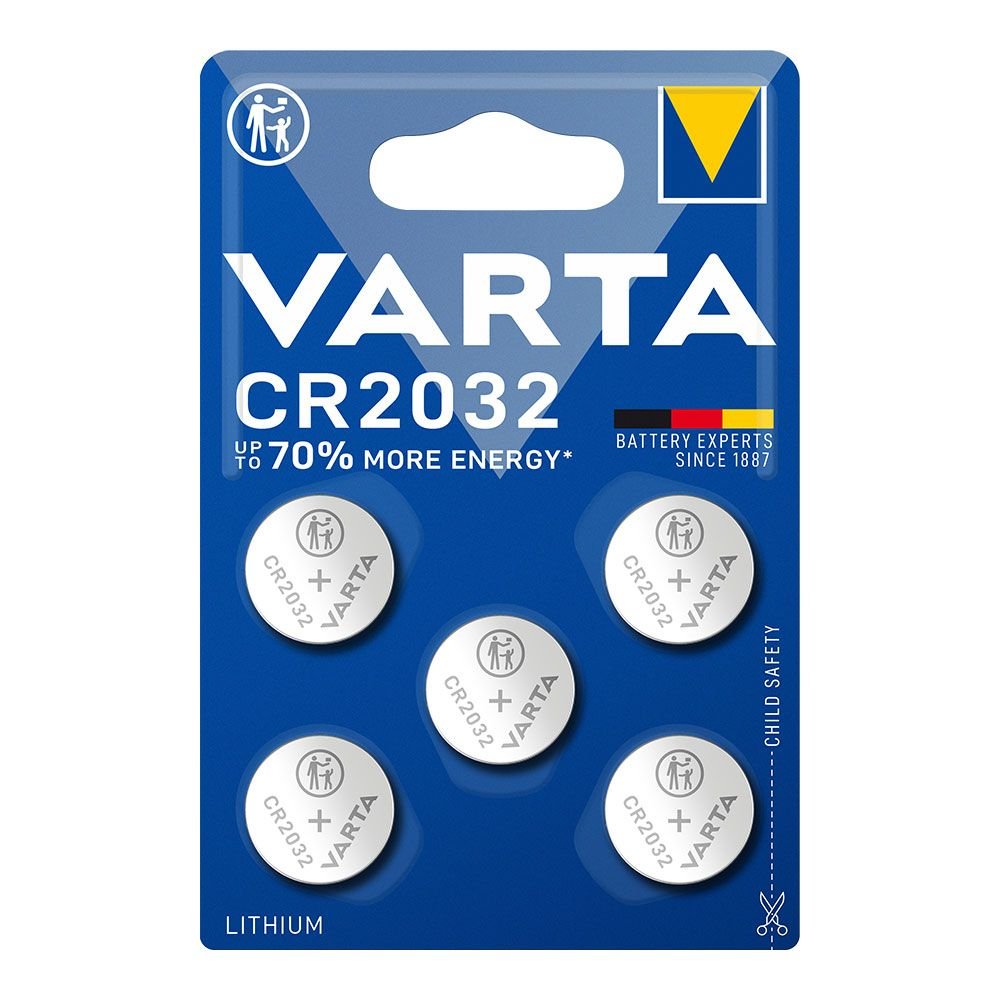PILHA LITHIUM MICRO CR2032 3 V Ø20,0 x 3,2 mm BLISTER 5 uds