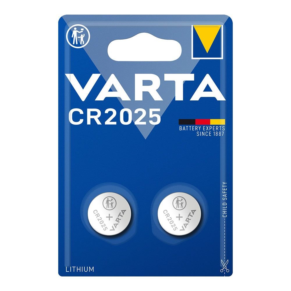 PILHA LITHIUM MICRO CR2025 3 V Ø20,0 x 2,5 mm BLISTER 2 uds