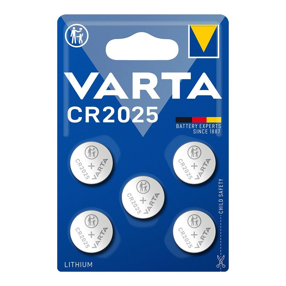 PILHA LITHIUM MICRO CR2025 3 V Ø20,0 x 2,5 mm BLISTER 5 uds