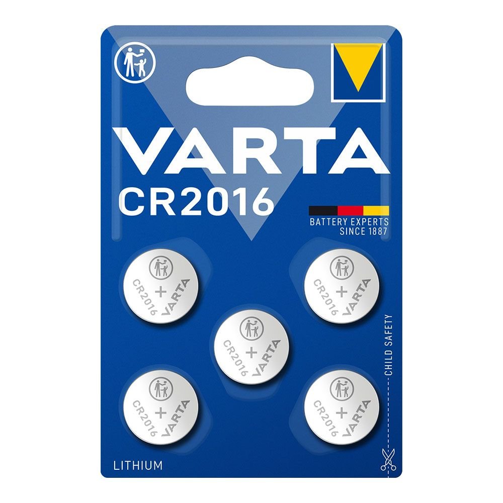 PILHA LITHIUM MICRO CR2016 3 V Ø20,0 x 1,6 mm BLISTER 5 uds