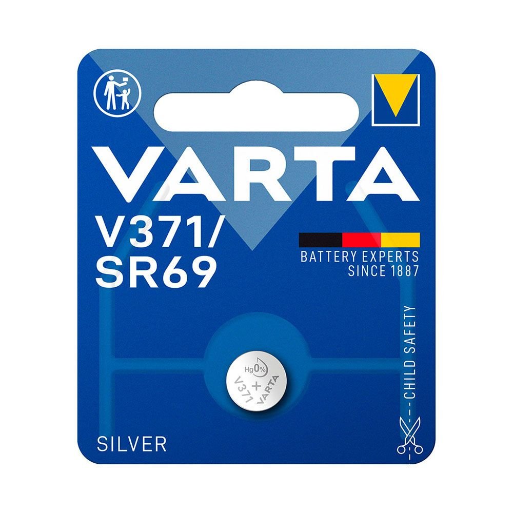 PILHA SILVER SR69 - V371 1,55 V Ø9,5 x 2,05 mm BLISTER