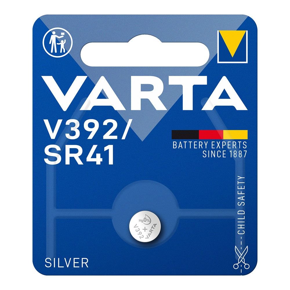 PILHA SILVER SR41 - V392 1,55 V Ø7,9 x 3,6 mm BLISTER