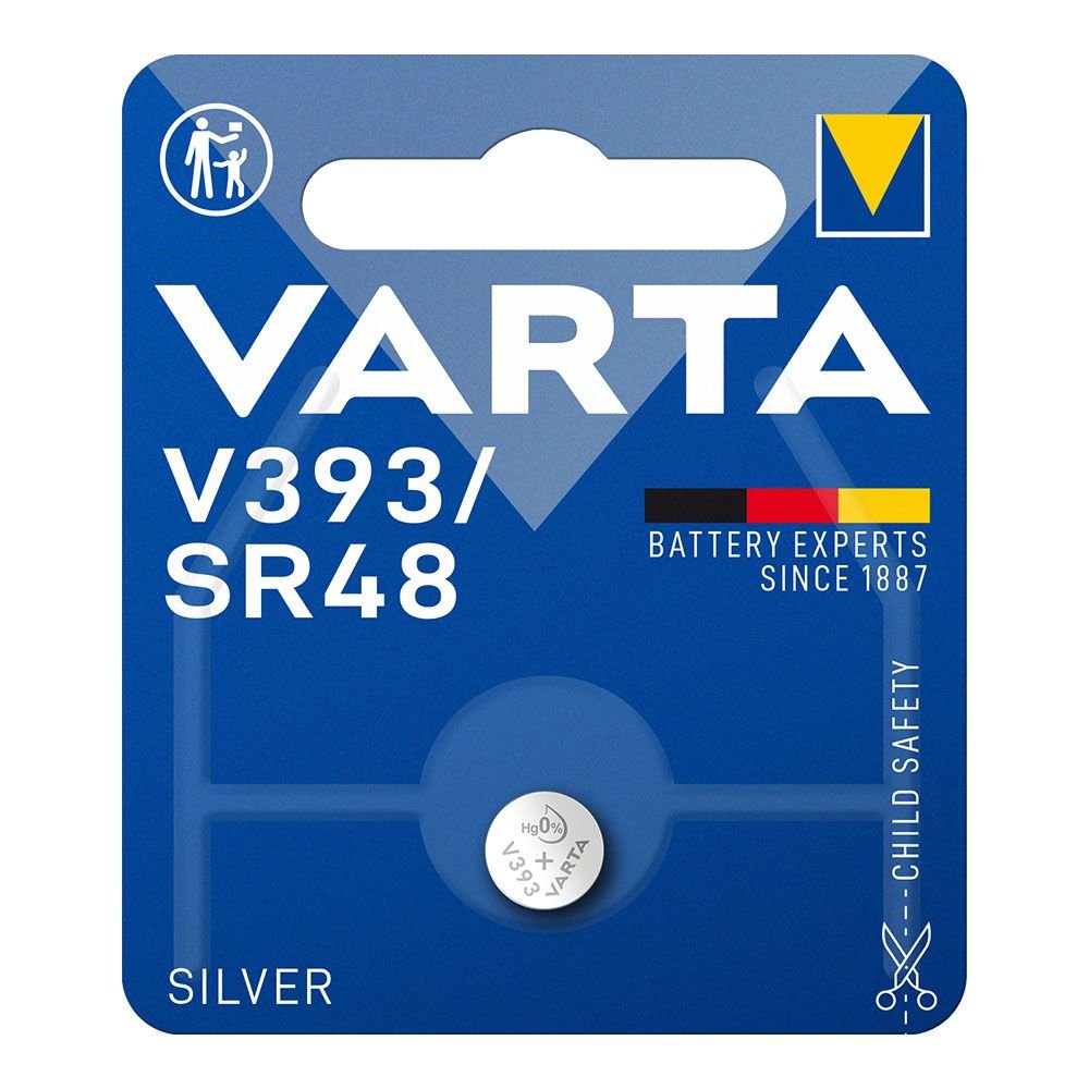 PILHA SILVER SR48 - V393 1,55 V Ø7,9 x 5,4 mm BLISTER