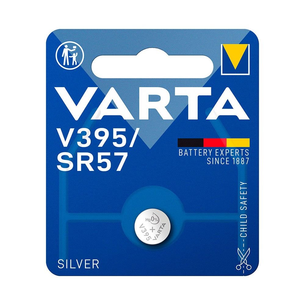 PILHA SILVER SR57 - V395 1,55 V Ø9,5 x 2,73 mm BLISTER