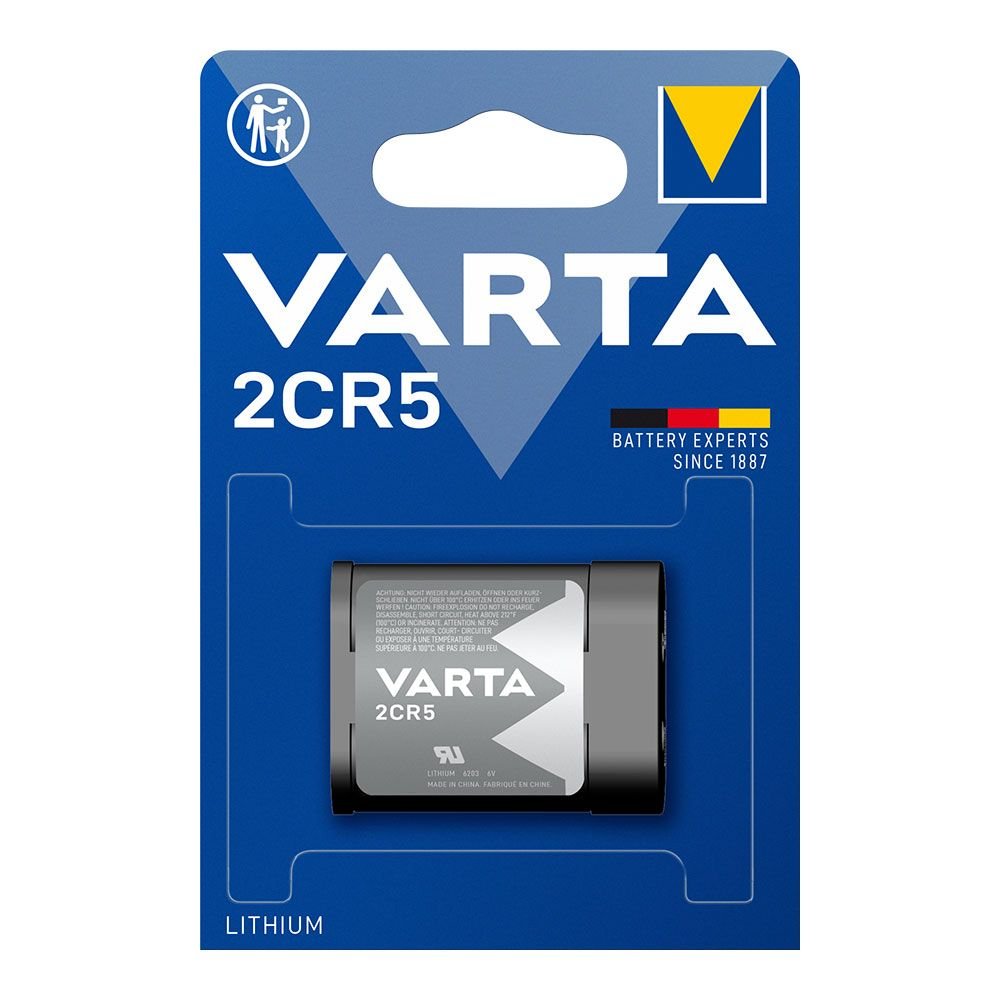 PILHA VARTA LITHIUM 2CR5 6,0V (BLÍSTER 1 unid.) 45x17x34cm