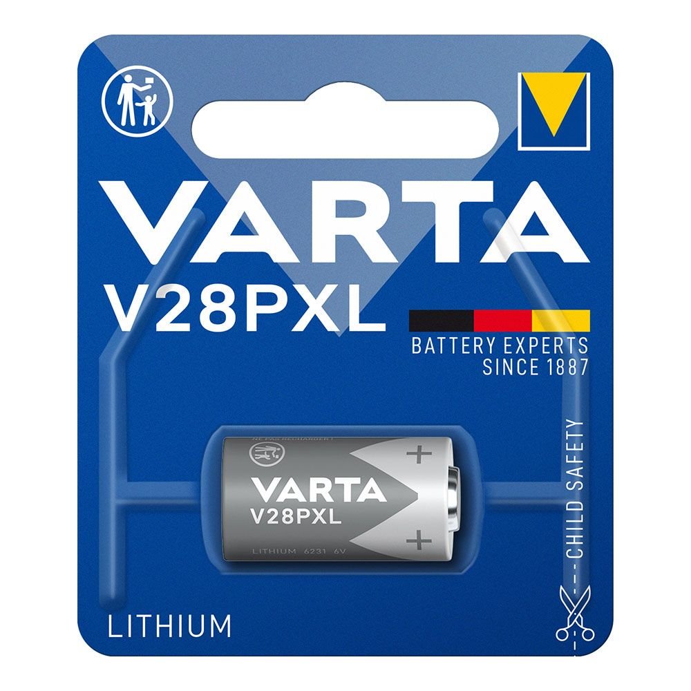 PILHA VARTA LITHIUM V28PXL 6V (BLÍSTER 1 unid.) Ø13x25,1mm