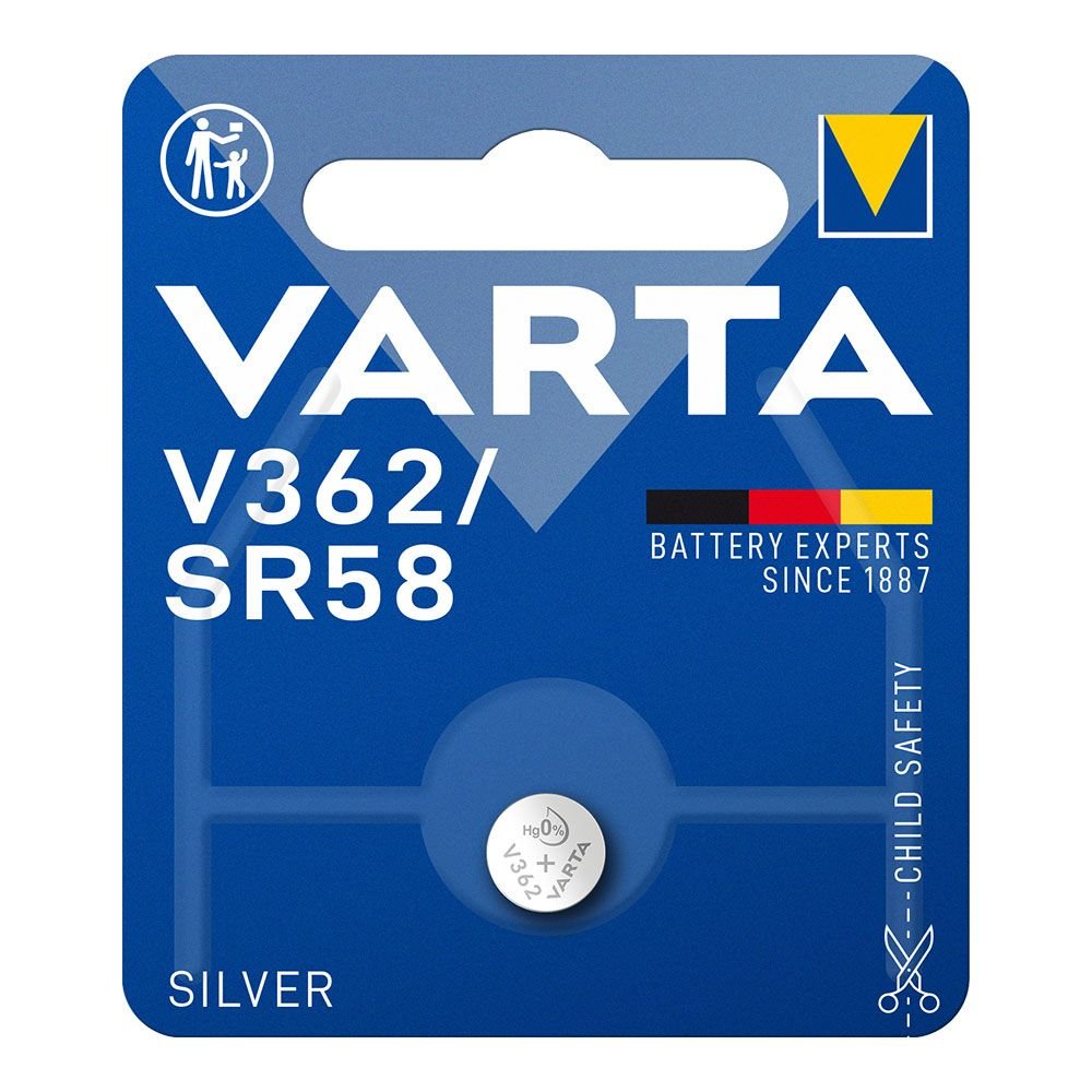 PILHA SILVER SR58 - V362 1,55 V Ø7,9 x 2,10 mm BLISTER