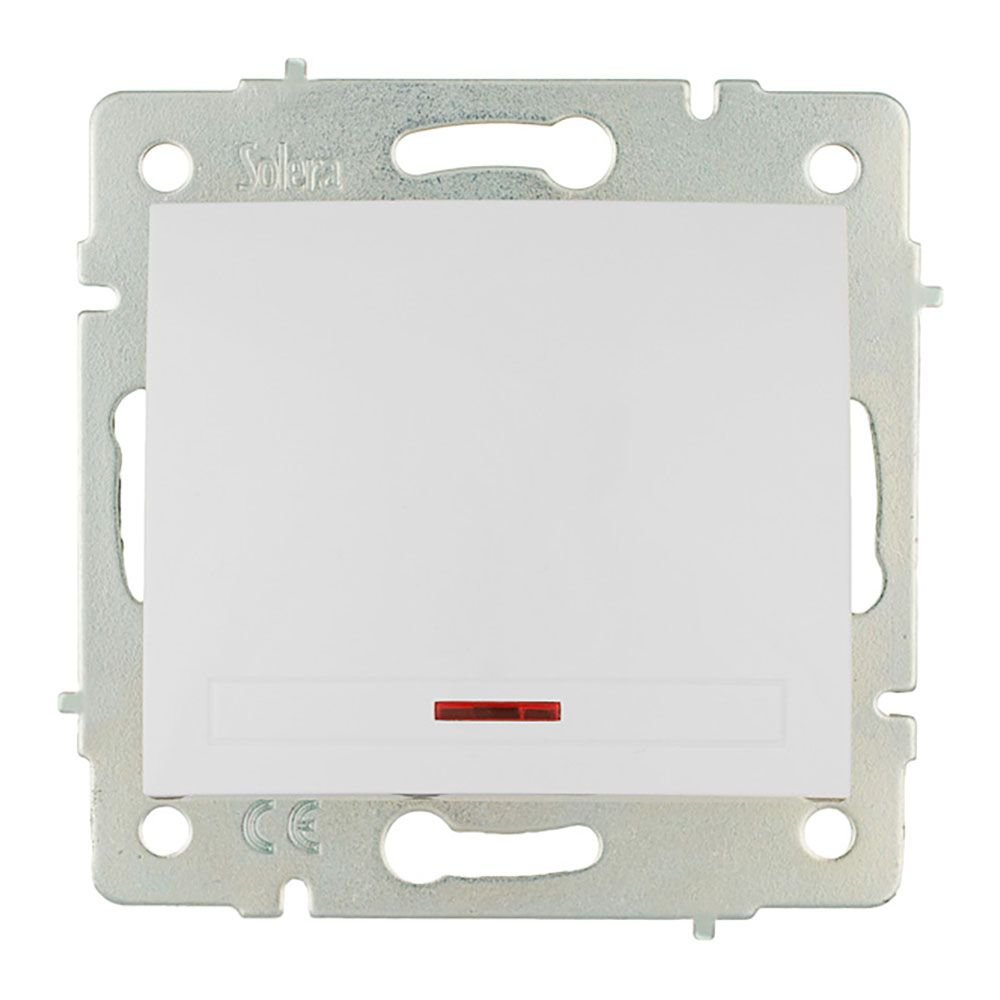 INTERRUPTOR/COMUTADOR LUMINOSO 10AX 250V SÉRIE EUROPA SOLERA ERP02ILQC