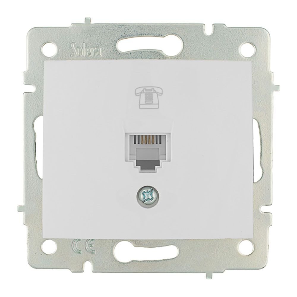 TOMADA TELEFONE RJ11 DE EMBUTIR SÉRIE EUROPA SOLERA  ERP84