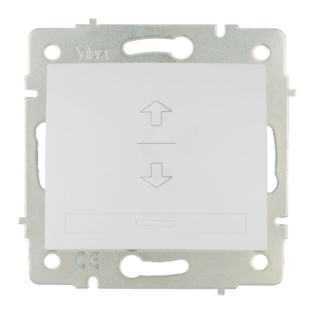 INTERRUPTOR PARA ESTORES 10A 250V BRANCO SÉRIE EUROPA SOLERA ERP21