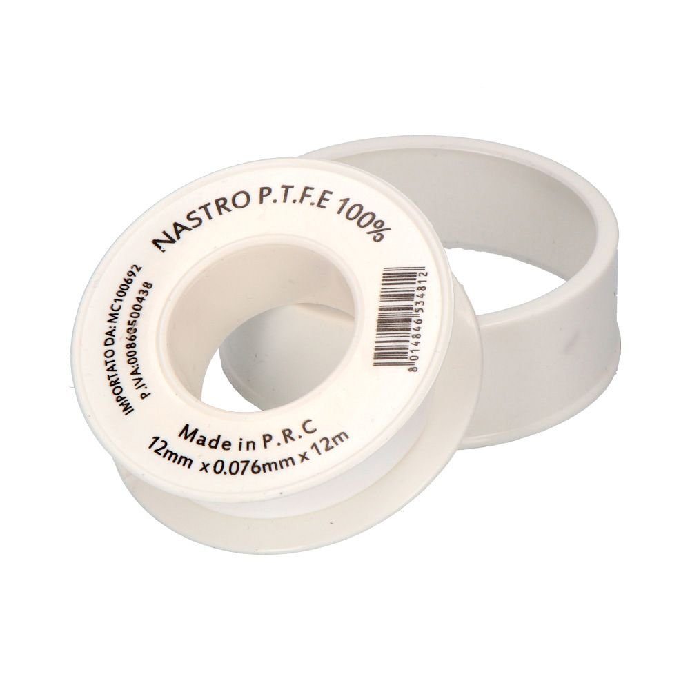 FITA DE PTFE 76 MICRON 12 mm x 12 m