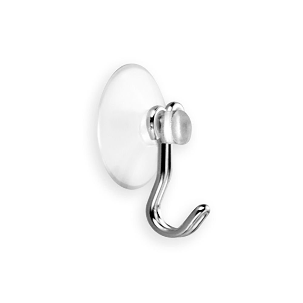 CABIDE COM VENTOSA Ø22mm CROMADO 1216-1-000 (BLISTER 4 unid.) INOFIX
