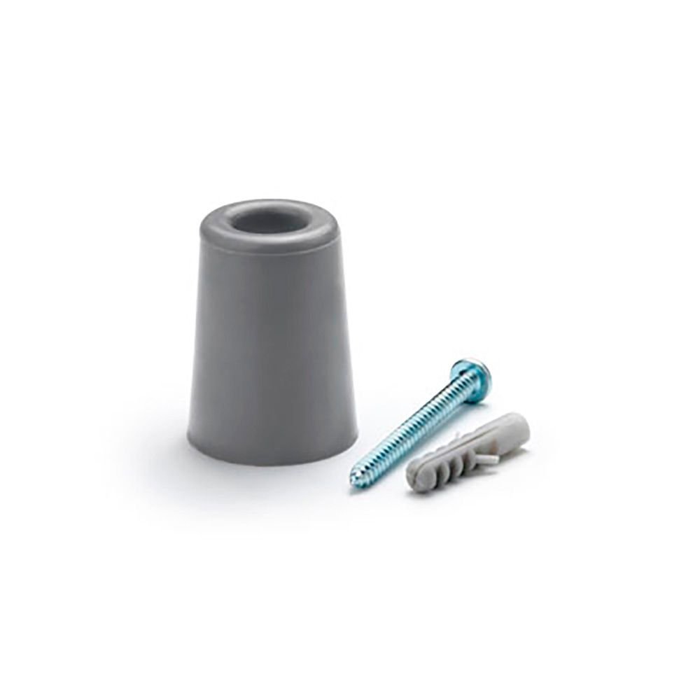 BATENTE DE PORTA ALTA DE BORRACHA CINZA (BLISTER) INOFIX