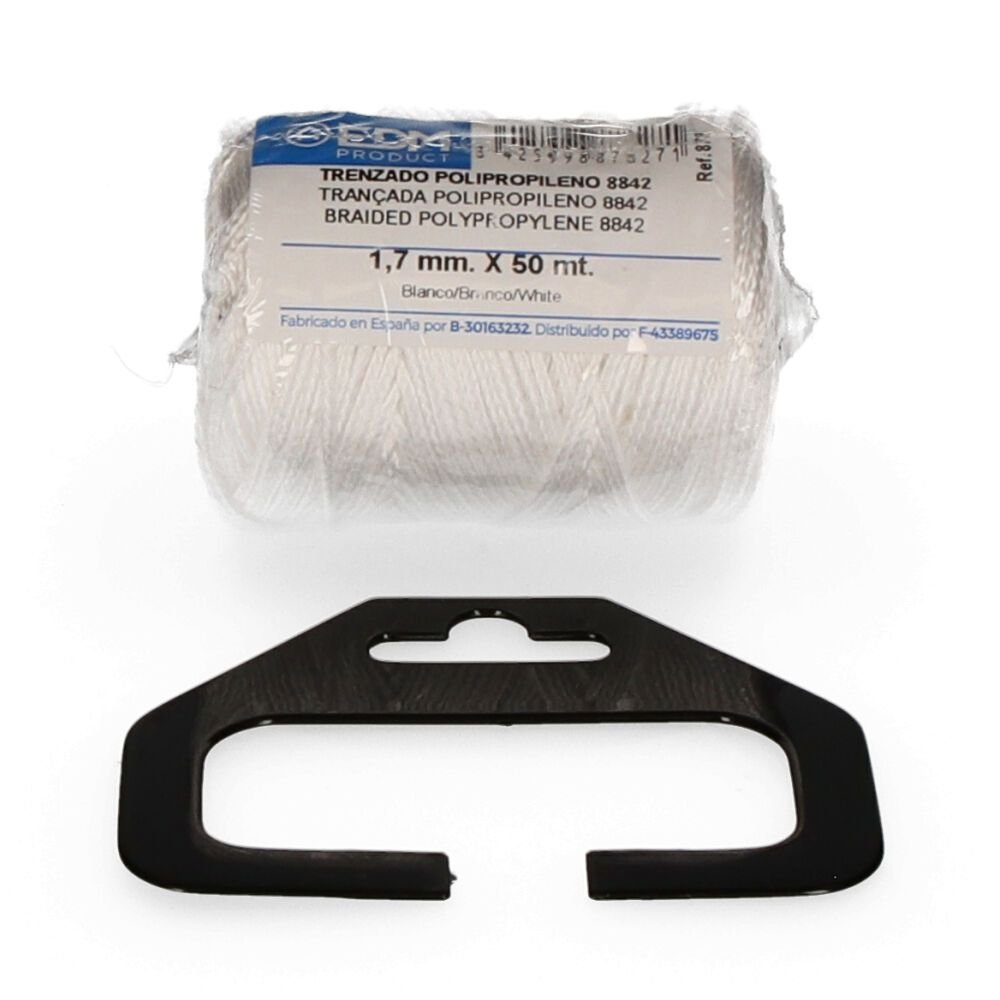 CORDA TRANÇADA POLIPROPILENO 8842 BRANCO, CALIBRE 1,7 mm x 50 m