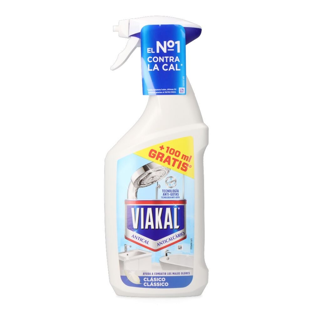 LIMPADOR ANTICALCÁRIO GEL SPRAY 700 ml + 100 ml GRÁTIS