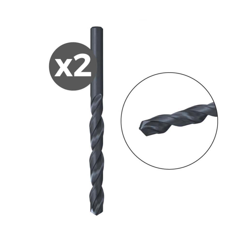 BROCA PARA METAL HSS-R DIN 338, 2 unid, Ø3,50 x 39/70 mm