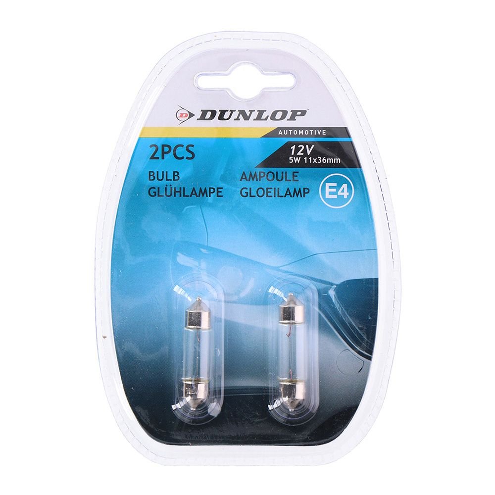 LÂMPADA 12V 5W 1,1x3,6cm DUNLOP
