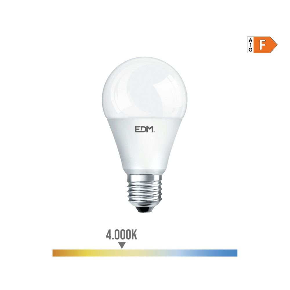 LÂMPADA DE LED STANDARD E27 12W 1154lm 4000K LUZ DO DIA Ø6x11cm EDM
